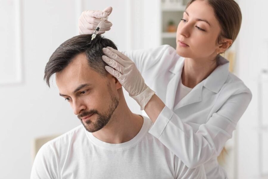 hair and sclap